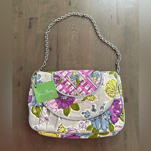 Vera Bradley Handbags - NWT Vera Bradley Petite Chain Bag in "Watercolor" Pattern